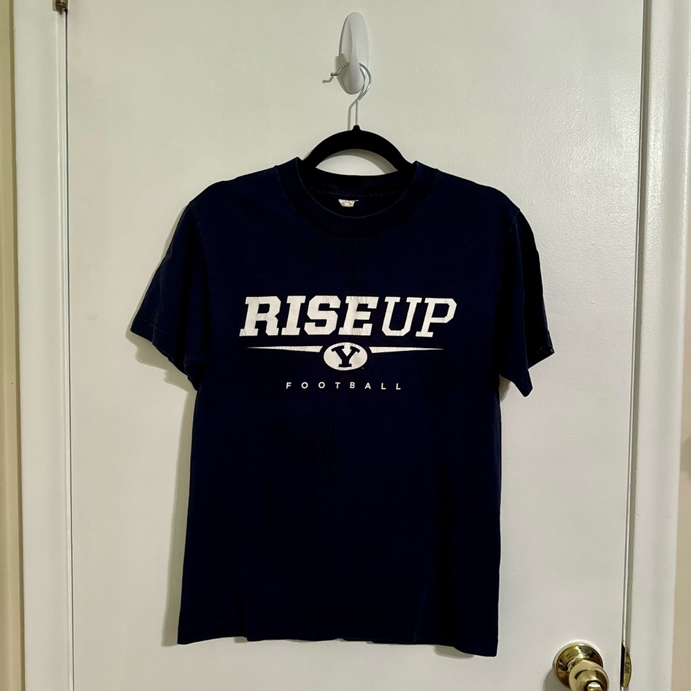 Vintage BYU Football Rise Up Tshirt S